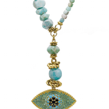 NYSRA TURQUOISE EVIL EYE NECKLACE