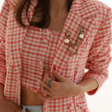 PERLA PEARL CHAIN BROOCH