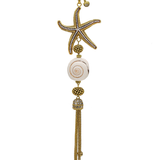 PLAYA GOLD PLATED CHARM NECKLACE