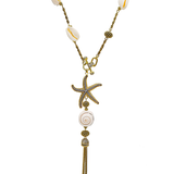 PLAYA GOLD PLATED CHARM NECKLACE