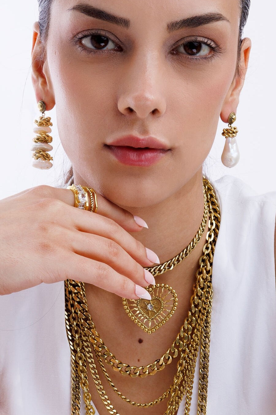 RHEM PEARL DANGLE EARRINGS