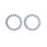 RONDA SILVER HOOP EARRINGS