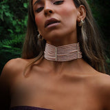 ROSALINE GLOW PEARL CHOKER NECKLACE