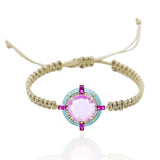 ROSEATE MACRAME BRACELET