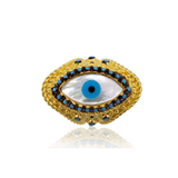 SABRA GOLD EVIL EYE RING