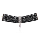 SCHERS ONYX CHOKER NECKLACE