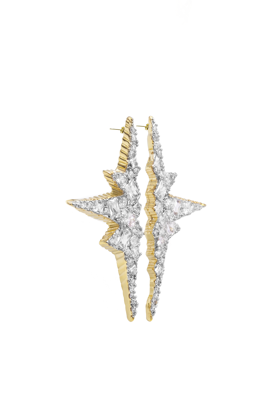 SIAURE CRYSTAL STUD EARRINGS