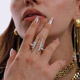 SIAURE CRYSTAL STATEMENT RING