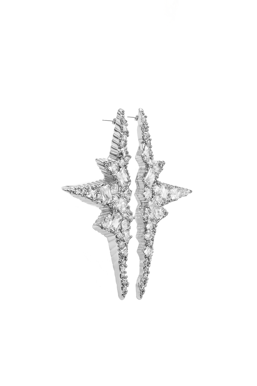 SIAURE CRYSTAL STUD EARRINGS