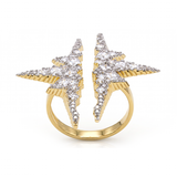 SIAURE CRYSTAL STATEMENT RING