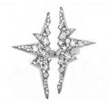 SIAURE CRYSTAL STATEMENT RING