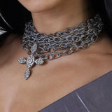 STREGA MULTI CHAIN PENDANT NECKLACE