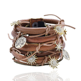 TAN TABA LEATHER CUFF BRACELET