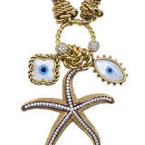 THALORIA GEMSTONE CHARM NECKLACE