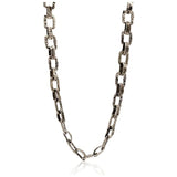 LONG EPAIS SILVER PLATED NECKLACE