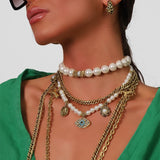 VIAJE PEARL CHARM NECKLACE