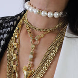 VINCORA CHUNKY PENDANT NECKLACE