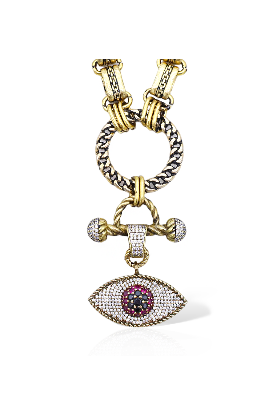 VIOLA EVIL EYE NECKLACE