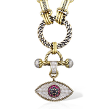 VIOLA EVIL EYE NECKLACE