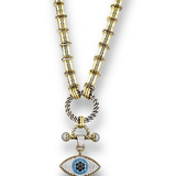 VIOLA EVIL EYE NECKLACE