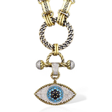 VIOLA EVIL EYE NECKLACE