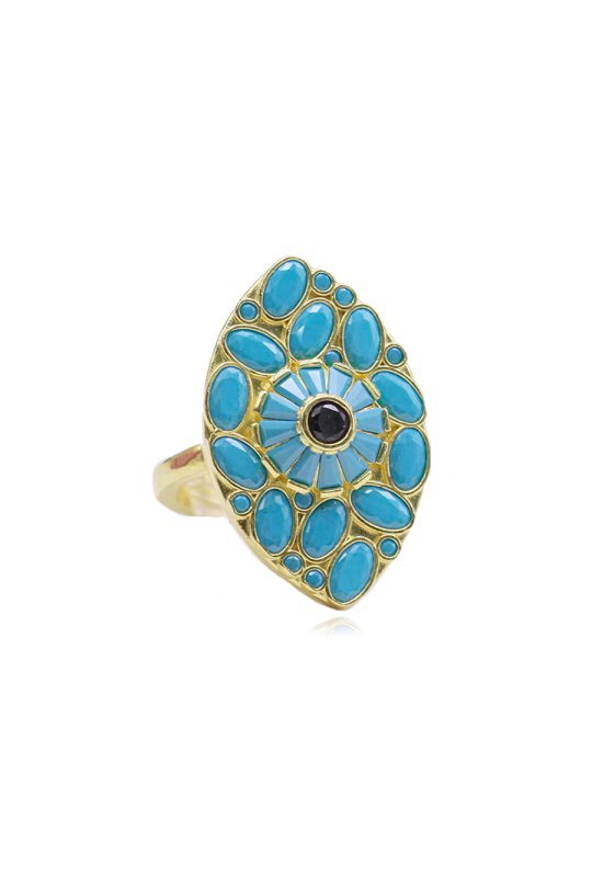 VIREA TURQUOISE EYE RING