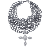 STREGA MULTI CHAIN PENDANT NECKLACE