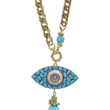 TALEAS TURQUOISE CHARM NECKLACE