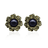 OPHIDIA BLACK PEARL EARRINGS