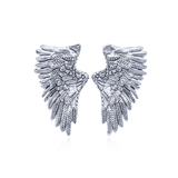 SPARNAS SILVER FEATHER EARRINGS