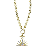 MASCHERA GOLD PENDANT NECKLACE