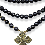 MAISE ONYX LAYERED NECKLACE