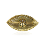 GREEN EYE BROOCH