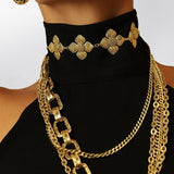 ELYNDRA GOLD CHOKER NECKLACE